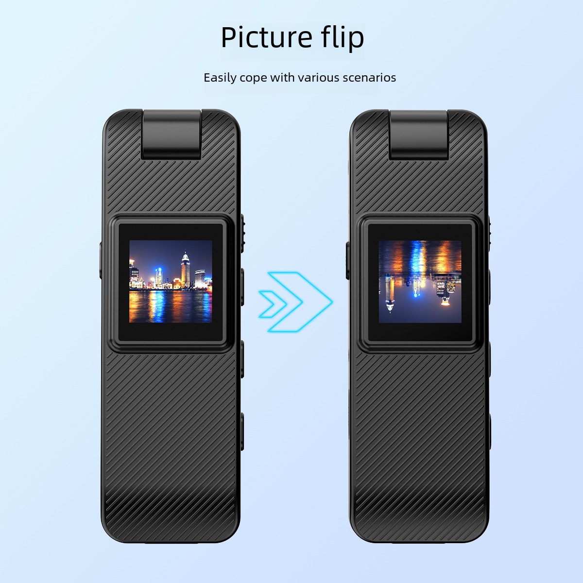 Grabadora de voz con cámara: dispositivo profesional de grabación HD, visión nocturna, ideal para conferencias y actividades al aire libre