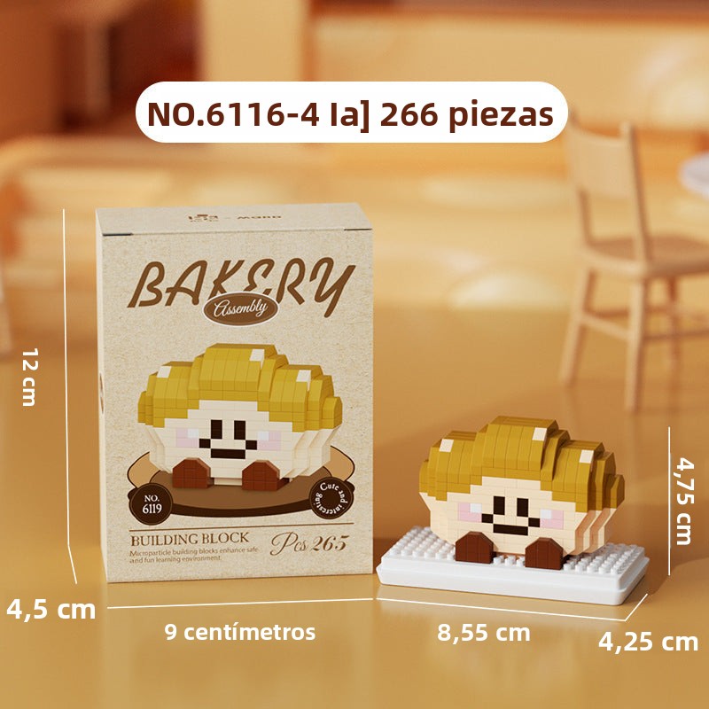 Set de Bloques de Construcción Creativos con Diseños de Panadería