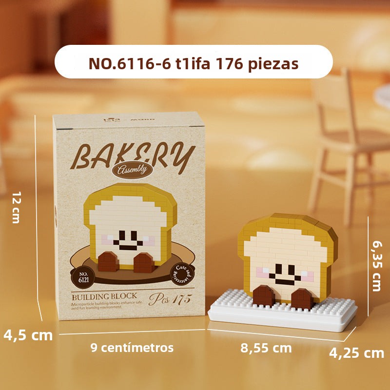 Set de Bloques de Construcción Creativos con Diseños de Panadería