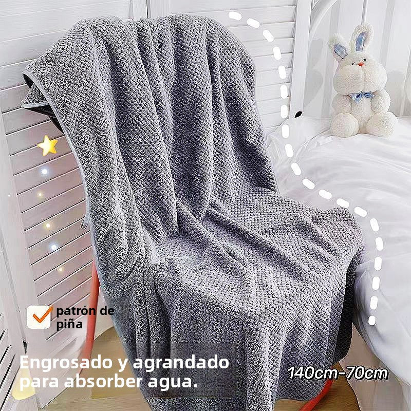 Bath Towel Coral Velvet: Absorbent & Quick-Dry Plush Towel