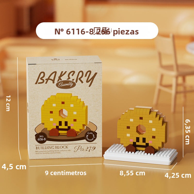 Set de Bloques de Construcción Creativos con Diseños de Panadería