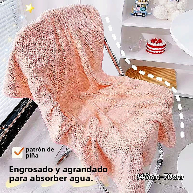 Bath Towel Coral Velvet: Absorbent & Quick-Dry Plush Towel