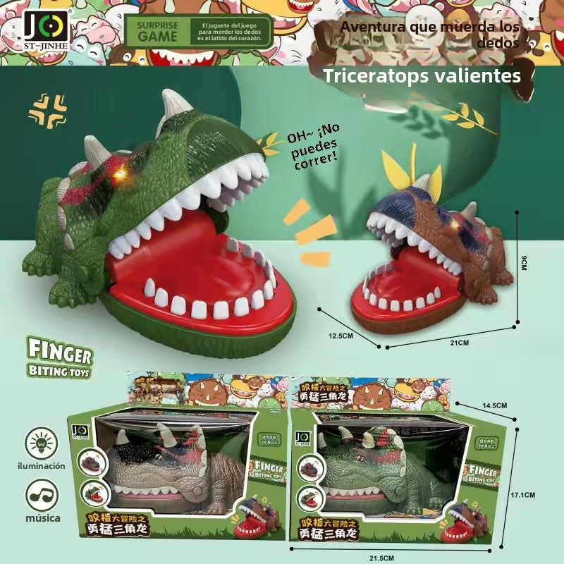 Juguete de cocodrilo mordedor: juguete de tiburón mordedor, dinosaurio juguete de broma para niños y padres, regalo divertido