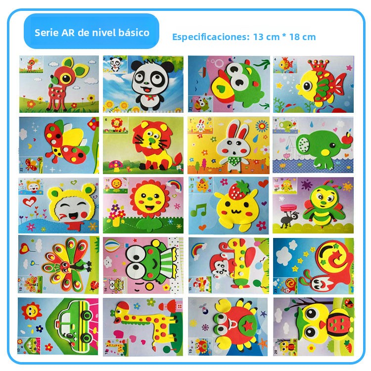Set de Pegatinas 3D para Niños – Juguetes Educativos y Manualidades en Foam EVA