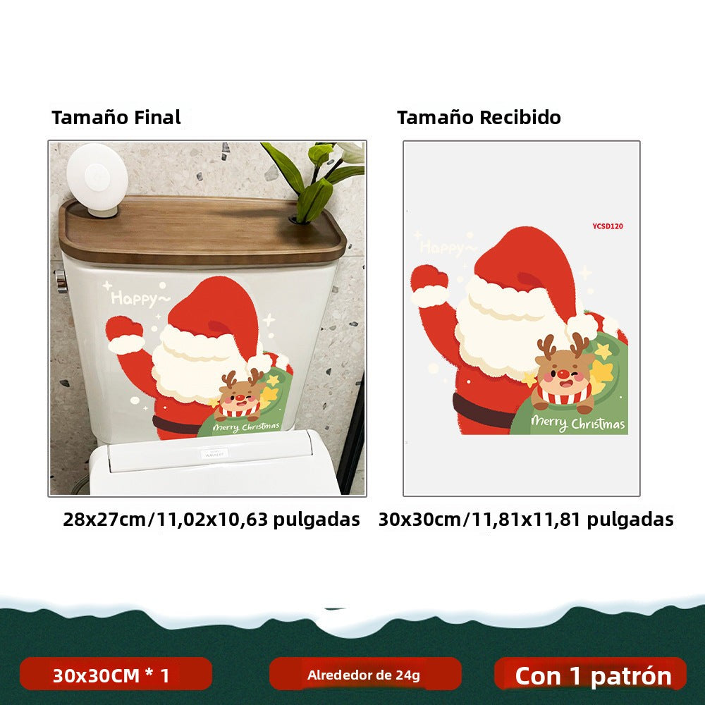 Pegatinas Navideñas de Santa Claus, Reno y Muñeco de Nieve | Decoración para Ventanas
