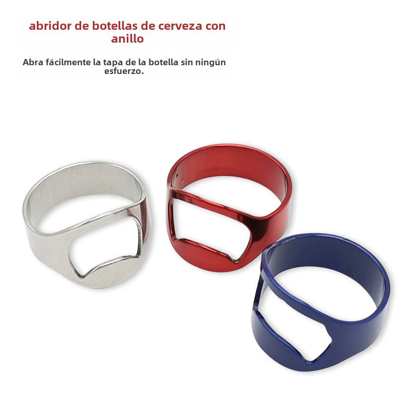 Anillo abridor de Botellas de acero Inoxidable para Bares o Regalo