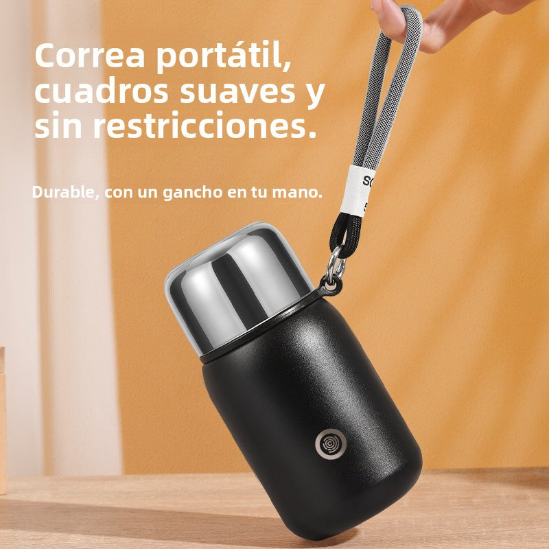 Large Capacity Stainless Steel Travel Mug: Elegant and Portable Tea Cup