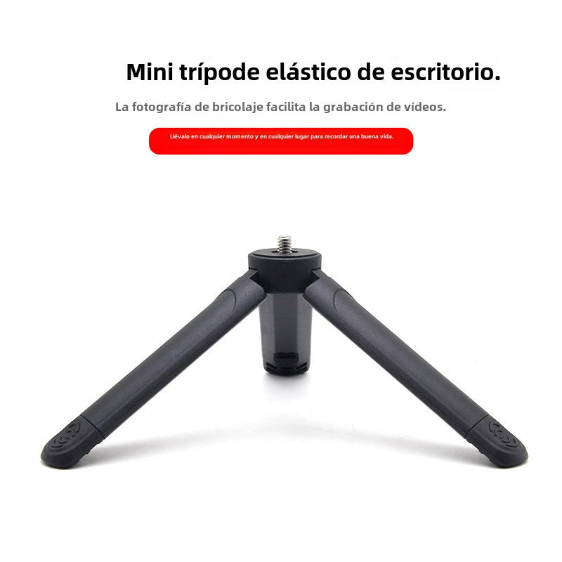 Mini trípode de escritorio: trípode de mano extensible para cámaras y soporte para transmisión móvil
