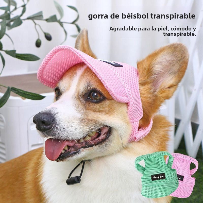 Sombrero transpirable para perros con protección solar