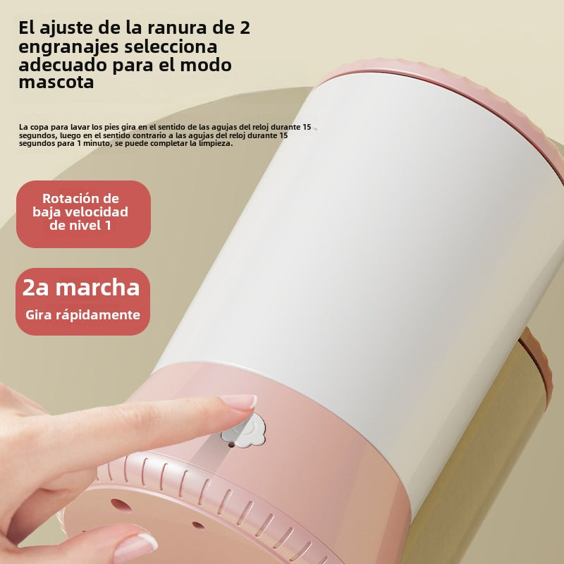 Lavapatas Automático para Mascotas: Copa Limpiadora Inteligente para Perros y Gatos, Dispositivo de Limpieza y Cuidado de Patas con Sistema Automático