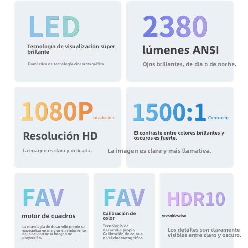 Smart Home HD Projector with Auto Focus and Ultra Clear Quality