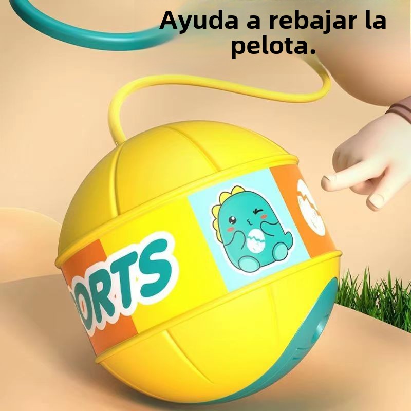 Pelota Saltarina con Luz LED para Niños: Bola de Equilibrio con Anillo para Pie, Juguete de Salto con Aro Luminoso
