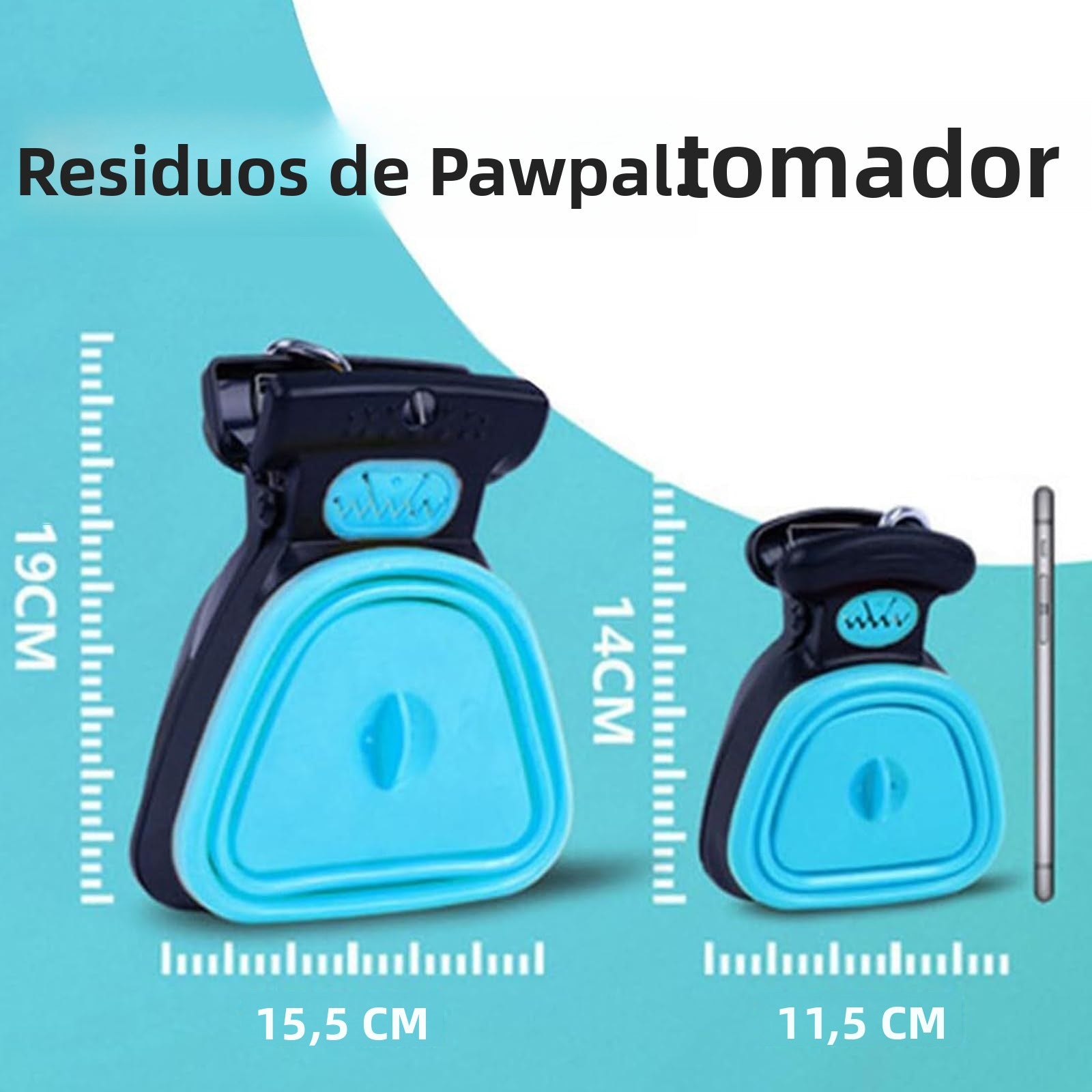 Recogedor de Heces Portátil para Mascotas | Plegable con Bolsa de Basura