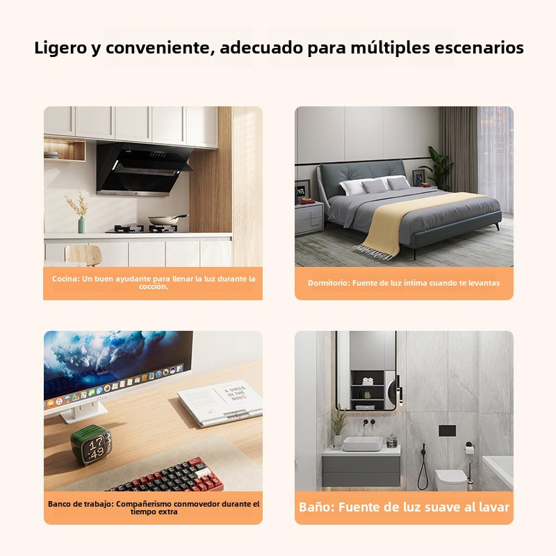Luz de Noche Inteligente: Control de Voz, Ideal para Dormitorios y Lectura