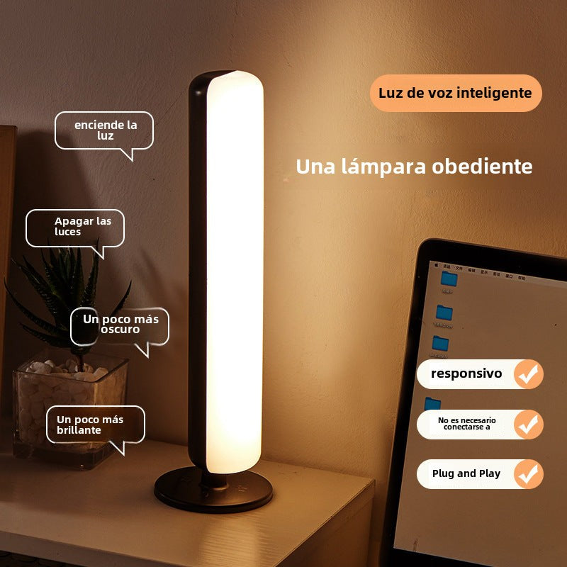 Luz de Noche Inteligente: Control de Voz, Ideal para Dormitorios y Lectura