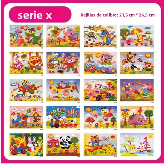 Set de Pegatinas 3D para Niños – Juguetes Educativos y Manualidades en Foam EVA