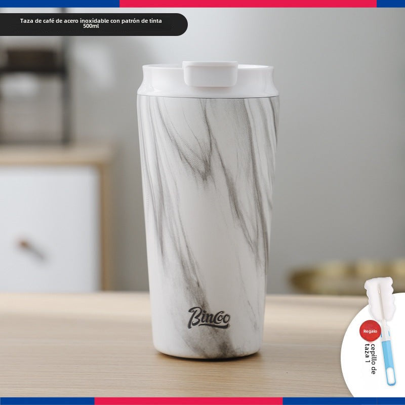Taza de Cerámica Bincoo: Vaso Térmico Retro de Alta Calidad, Portátil y Acero Inoxidable