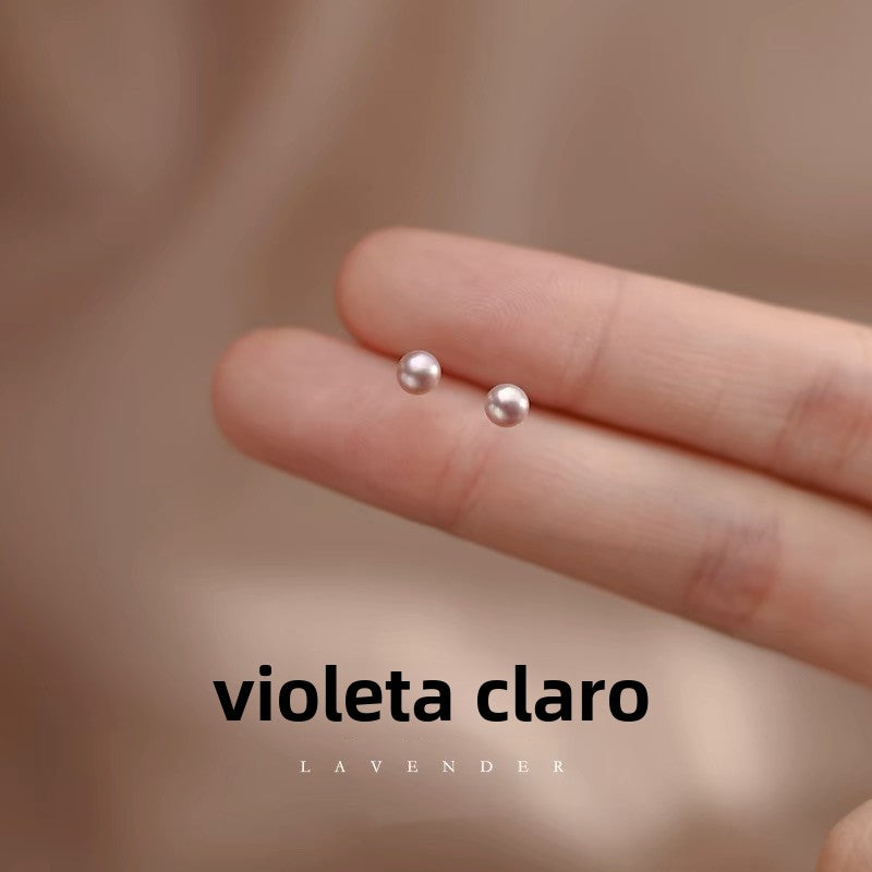 Pendientes Perla Miniatura en Plata 999 – Estilo Clásico y Elegante