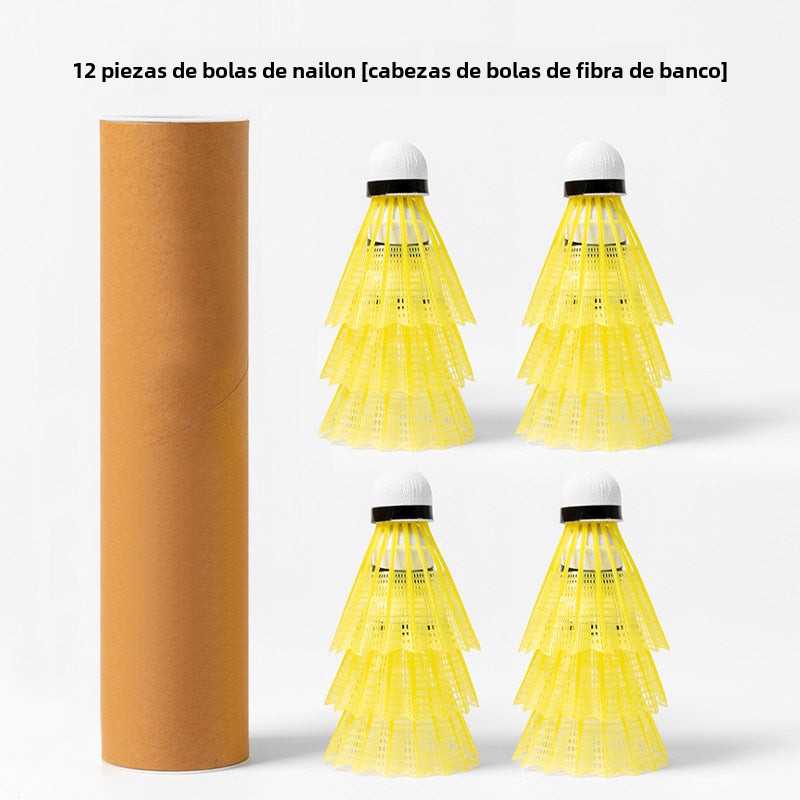 Volantes de bádminton al aire libre: Set de 3, 6 o 12 unidades, alta elasticidad y resistencia para entrenamiento y competición