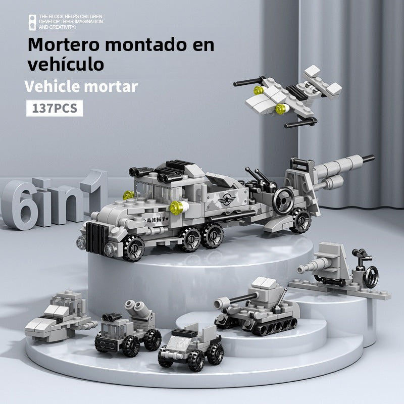 Bloques de Construcción Infantiles con Diseños de Robots, Coches y Más