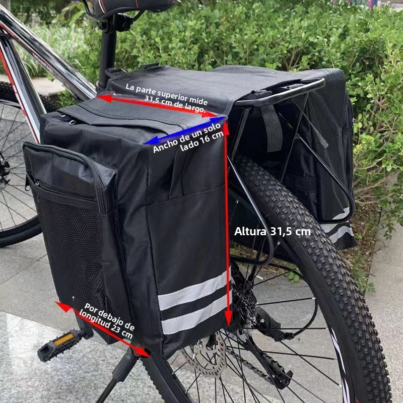 Alforja trasera para bicicleta resistente