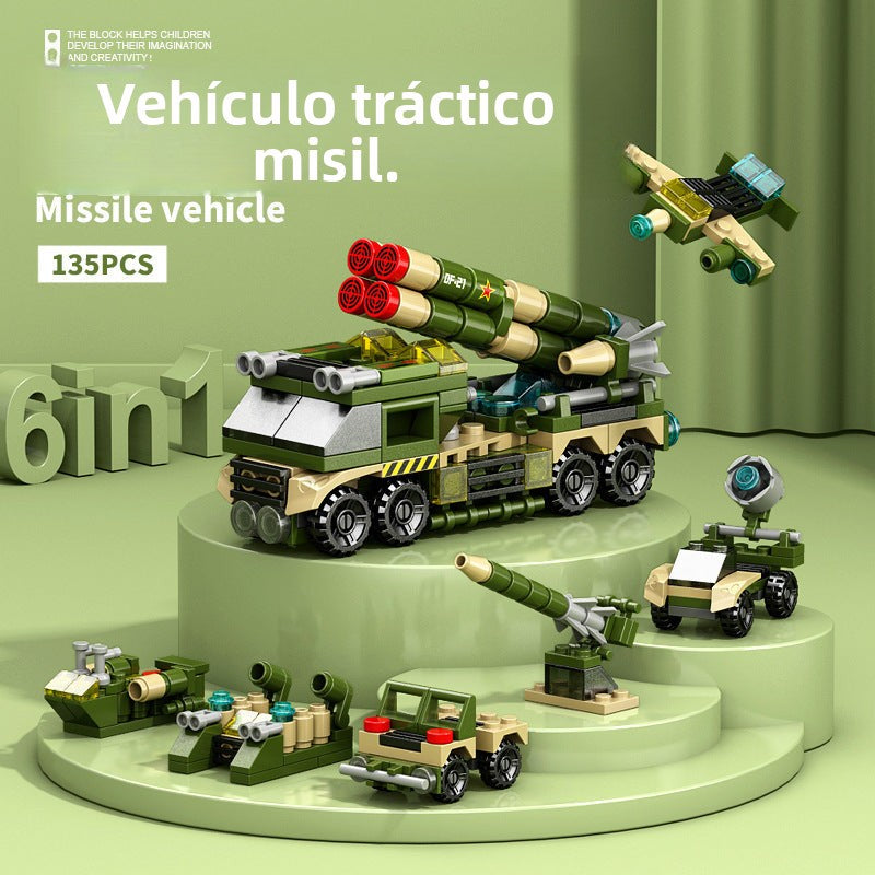 Bloques de Construcción Infantiles con Diseños de Robots, Coches y Más