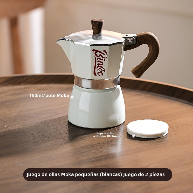 Bincoo: Elegante Cafetera Moka para Casa - Máquina de Café Espresso, Ideal para Preparar Café Concentrado y Manualmente
