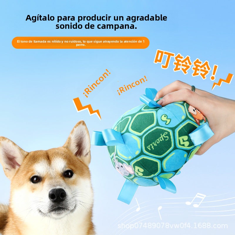 Pelota de Peluche para Perros con Sonido y Agarraderas Duraderas