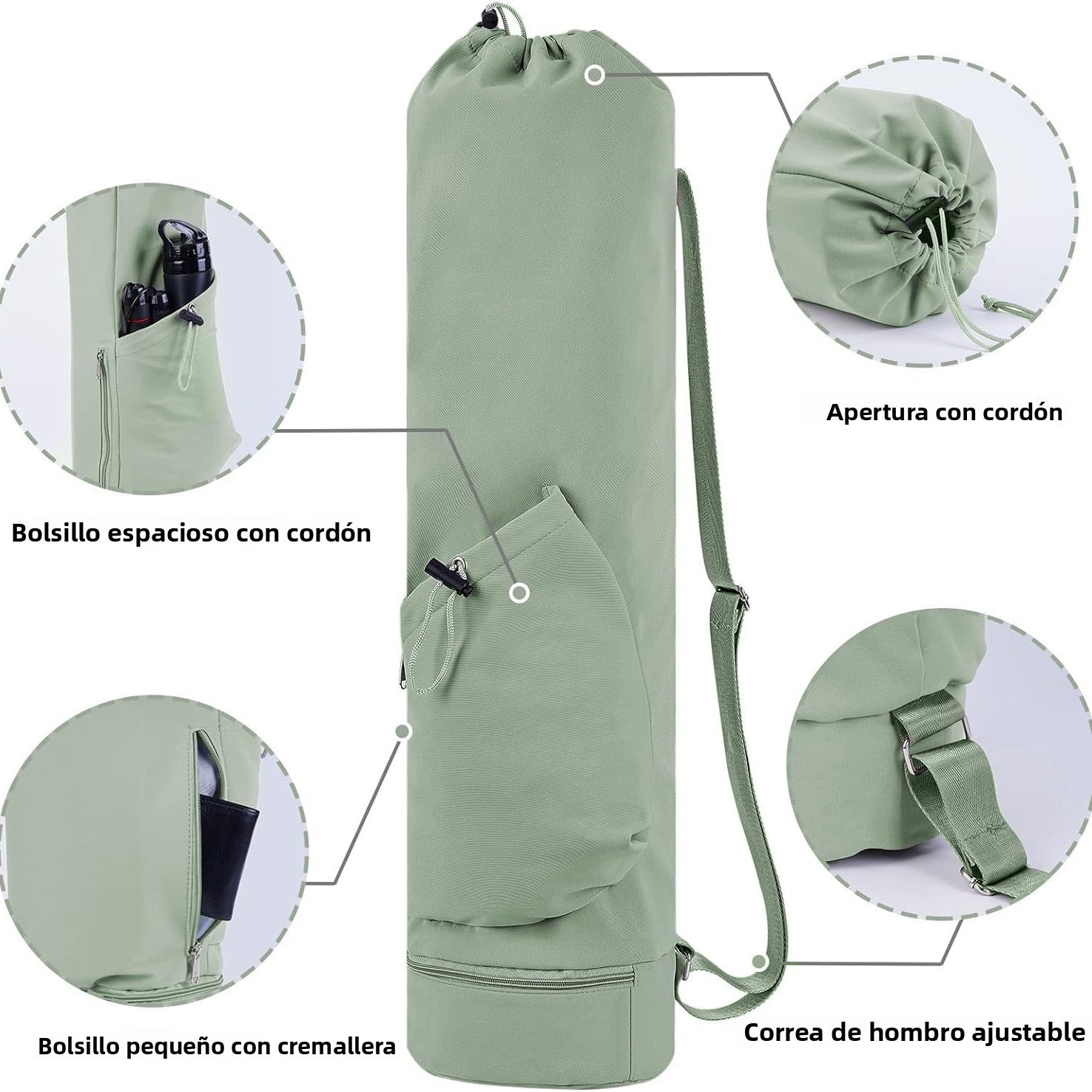 Mochila de Yoga y Fitness con Compartimento para Esteras: Ideal para Viajes y Gimnasio