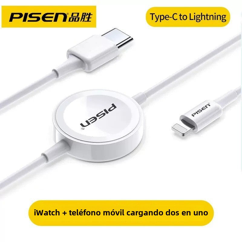 Cargador Inalámbrico Rápido Compatible con Apple Watch: S1/S2/S3/S4/S5/S6/S7/S8/S9