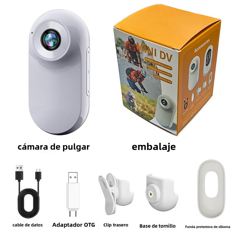 Cámara Deportiva 1080P: Portátil, Ideal para Mascotas y Actividades al Aire Libre
