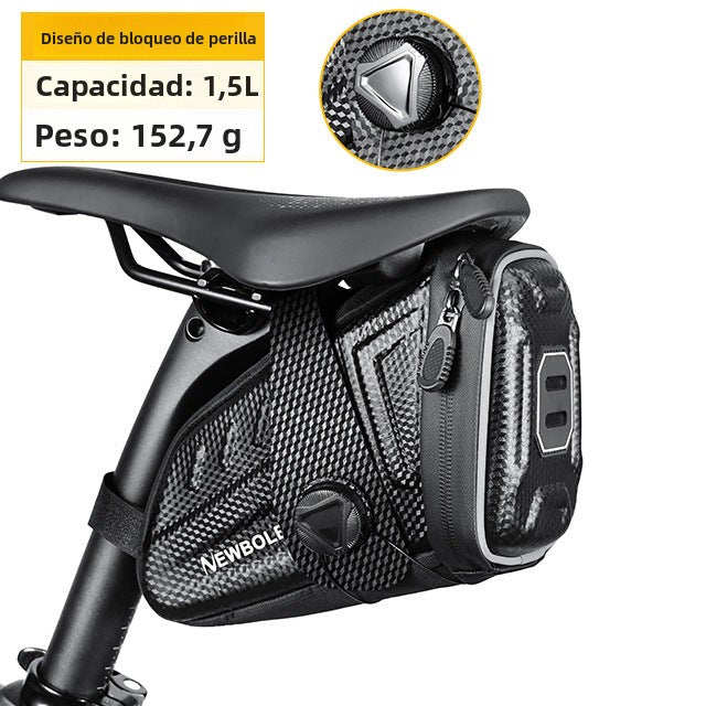 Bolsa de Sillín para Bicicleta: Impermeable, Resistente y de Gran Capacidad