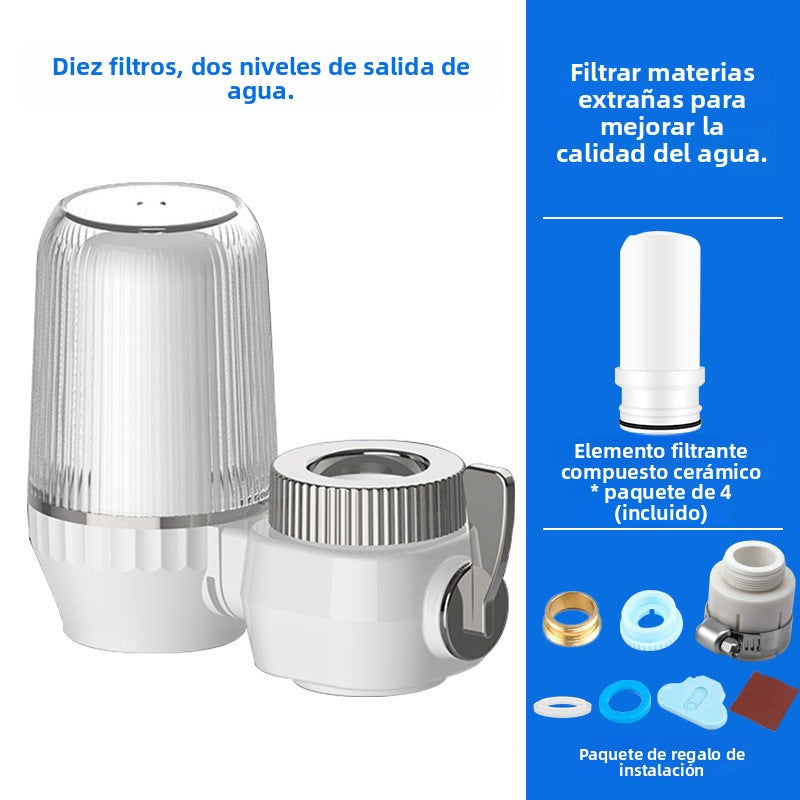 Filtro de Agua con Cartucho Cerámico - Purificador de Agua para Casa