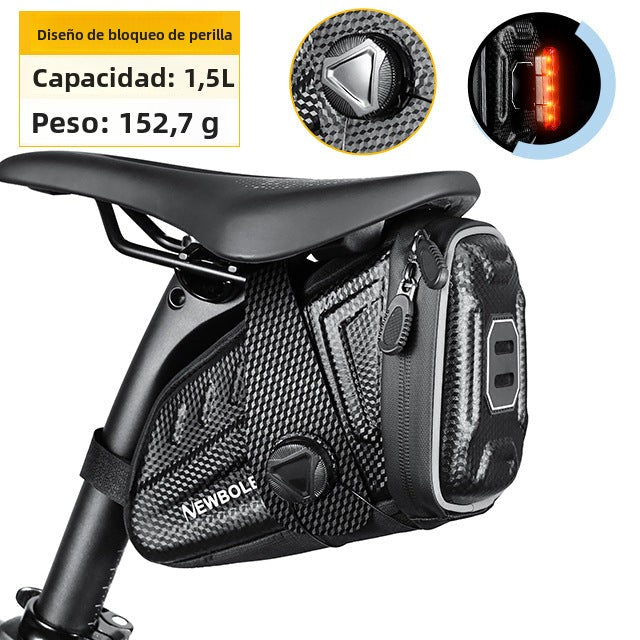 Bolsa de Sillín para Bicicleta: Impermeable, Resistente y de Gran Capacidad