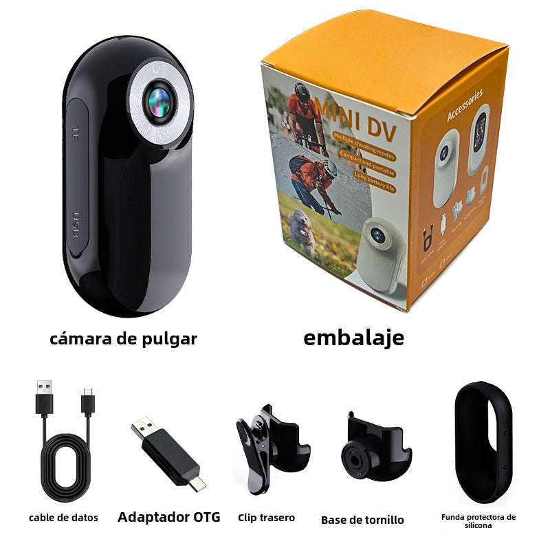 Cámara Deportiva 1080P: Portátil, Ideal para Mascotas y Actividades al Aire Libre