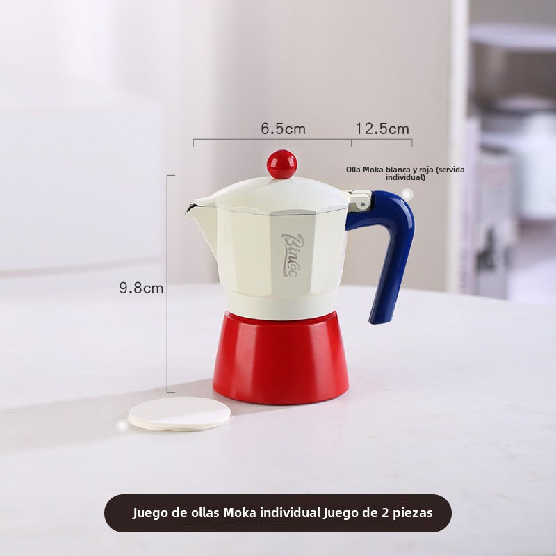 Juego de Cafetera Bincoo: Set de Espresso Casero Mini Cafetera