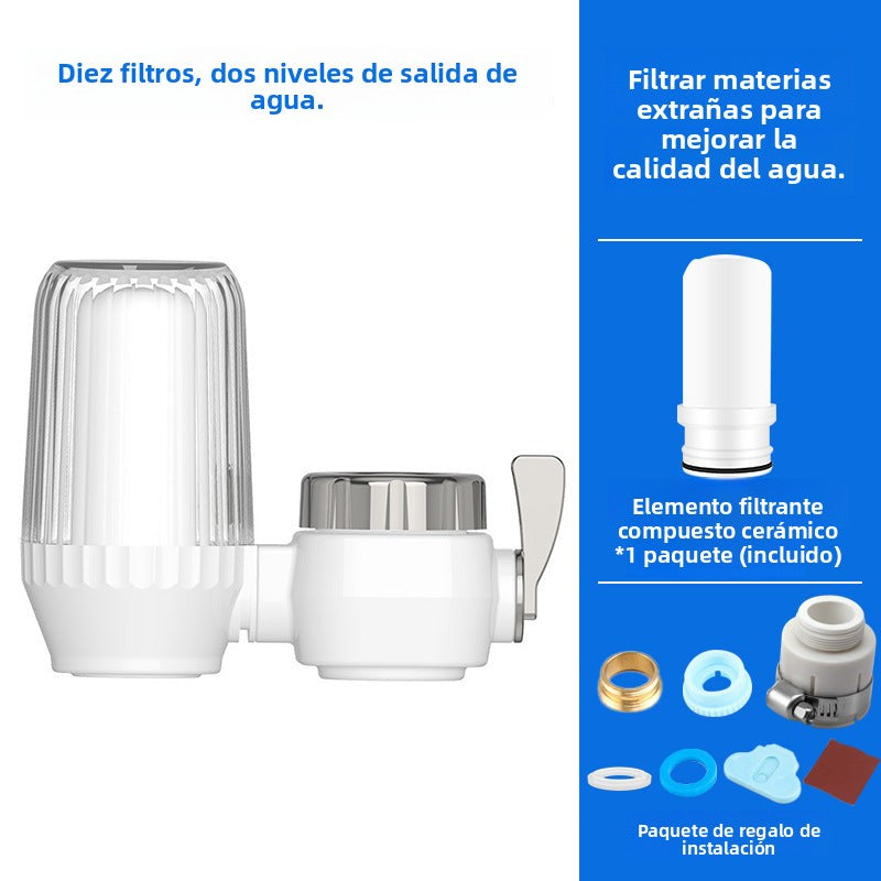 Filtro de Agua con Cartucho Cerámico - Purificador de Agua para Casa