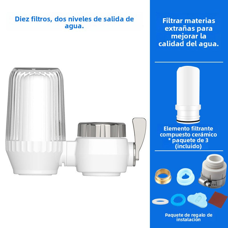Filtro de Agua con Cartucho Cerámico - Purificador de Agua para Casa