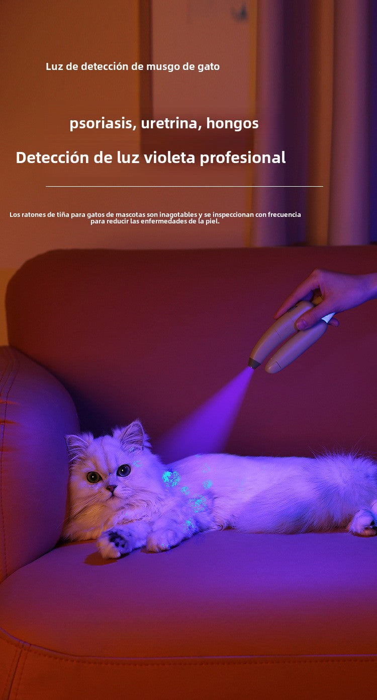 Cortaúñas LED Eléctrico Profesional: Lima de Uñas con Luz para Gatos y Perros, Herramienta 2 en 1