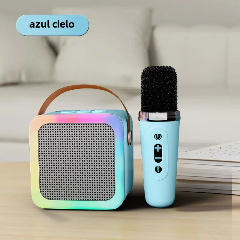 Altavoz Bluetooth Y1 con Micrófono: Sistema de Sonido Inalambrico para Karaoke en Casa