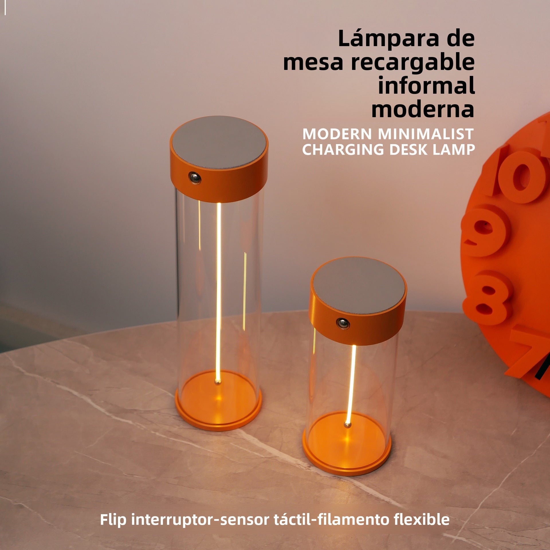 Lámpara de noche decorativa USB – Luz ambiental minimalista, ideal como regalo