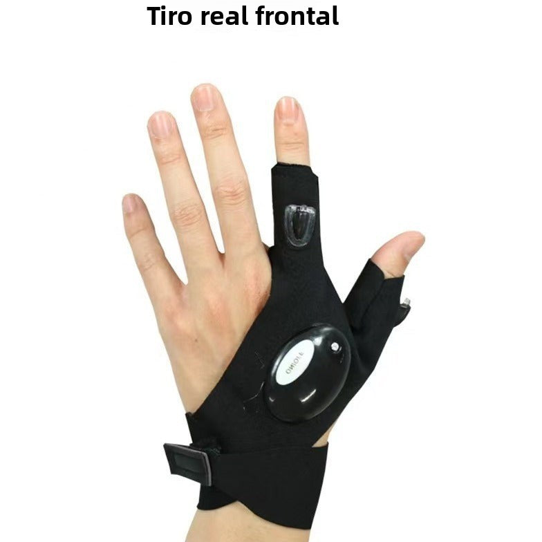 Guantes Con Luz LED Para Pesca Nocturna Y Reparaciones Mecánicas – Iluminación Portátil