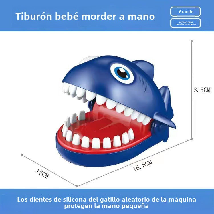 Juguete de cocodrilo mordedor: juguete de tiburón mordedor, dinosaurio juguete de broma para niños y padres, regalo divertido