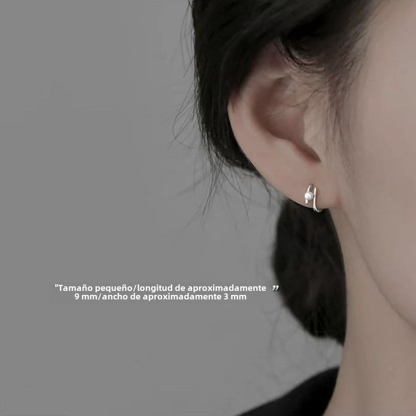 Candongas en Plata 925 con Perla – Diseño Romántico y Femenino