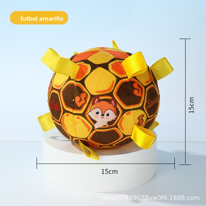 Pelota de Peluche para Perros con Sonido y Agarraderas Duraderas