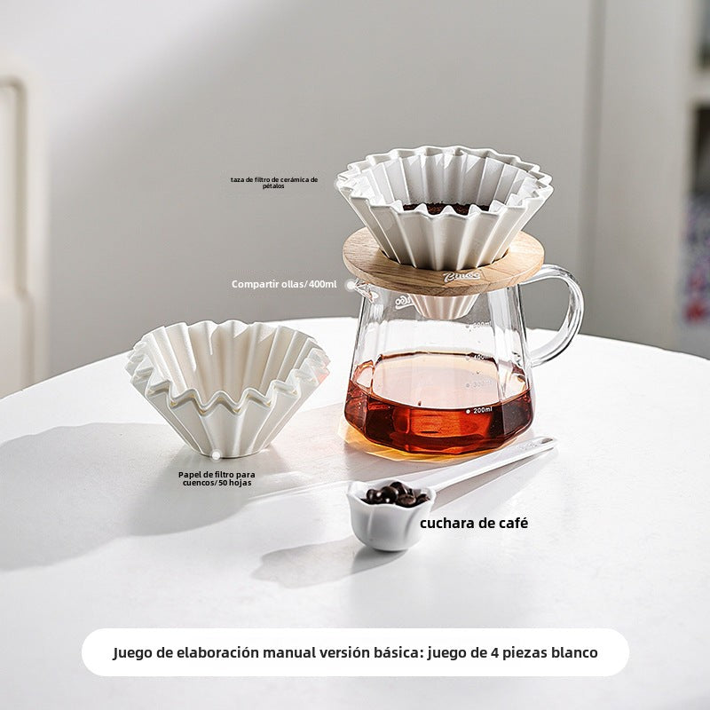 Juego de Cafetera Bincoo: Tetera de Válvula Fina para Preparar Café Americano en Casa