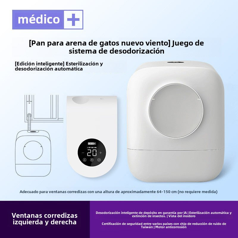 Arenero Automático para Gatos: Sistema de Ventilación Eléctrico, Inteligente y Antibacteriano