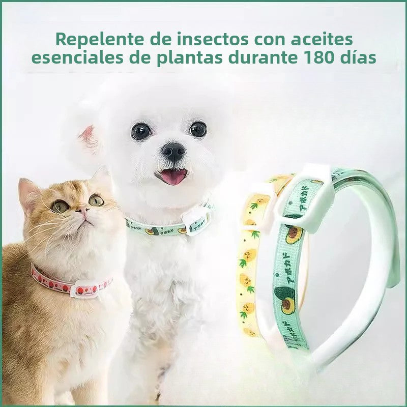 Collar antipulgas y antigarrapatas para perros y gatos – Natural, seguro y con aceites esenciales