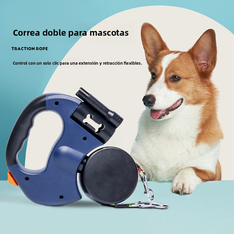 Correa automática para mascotas con sistema extensible