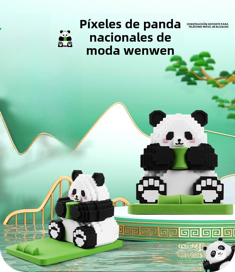 Soporte de Escritorio para Móvil de Panda: Adorable Soporte de Viaje Cultural de Sichuan